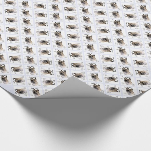 Cairn Terrier Geschiedenis Ontwerp Cadeaupapier (Hoek)
