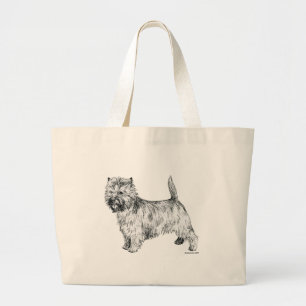 Cairn Terrier Grote Tote Bag