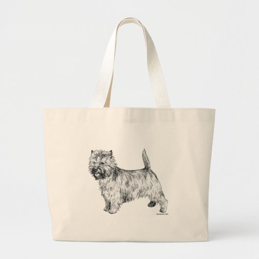 Cairn Terrier Grote Tote Bag (Voorkant)