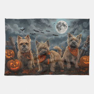 Cairn Terrier Halloween Spoken Theedoek