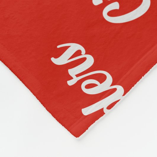 Cairn Terrier Hond met naam Patroon Kerstmis Fleece Deken (Hoek)