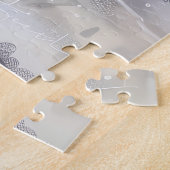 Cairn Terrier Hond Rijden Motorfiets Kerstmis Legpuzzel (Zijkant)