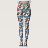Cairn Terrier Hond Winter Wonderland Kerstvreugde Leggings (Voorkant)