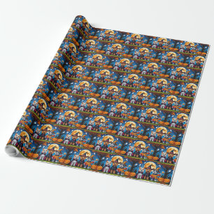 Cairn Terrier Honden Pompoen Halloween Grappig Cadeaupapier