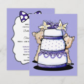 Cairn Terrier Invitations de mariage (Devant / Derrière)