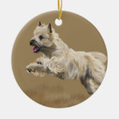 Cairn Terrier Keramisch Ornament (Voorkant)