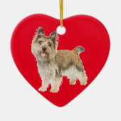 Cairn Terrier Keramisch Ornament (Voorkant)