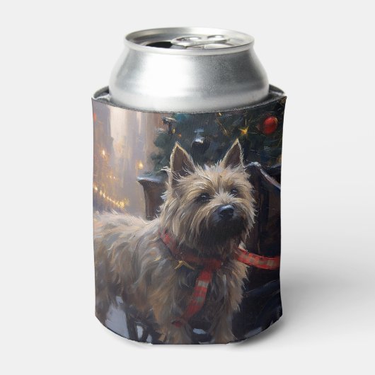 Cairn Terrier Kerstfeest Seizoen Blikjeskoeler (Blikje Voorkant)