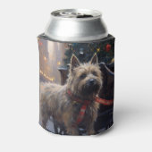 Cairn Terrier Kerstfeest Seizoen Blikjeskoeler (Blikje Achterkant)