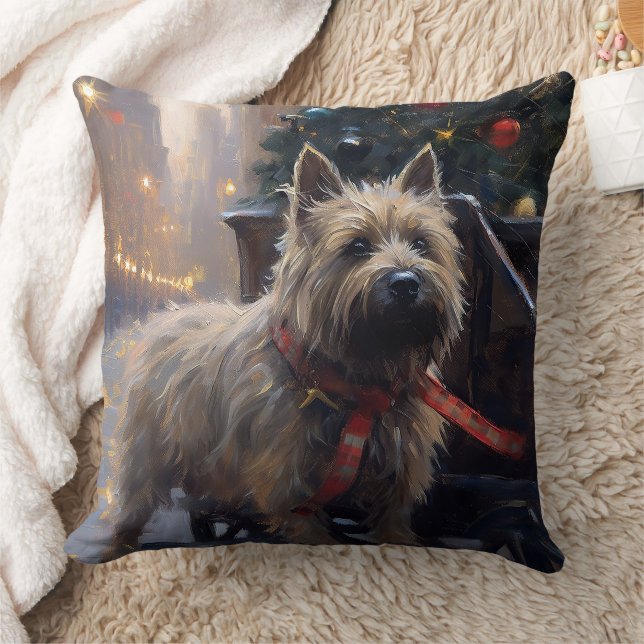 Cairn Terrier Kerstfeest Seizoen Kussen (Deken)