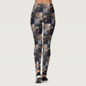 Cairn Terrier Kerstfeest Seizoen Leggings (Achterkant)