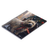 Cairn Terrier Kerstfeest Seizoen Notitieboek (Linkerzijde)