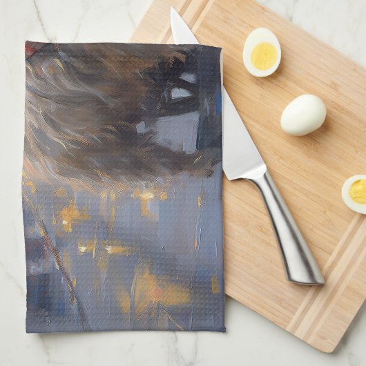 Cairn Terrier Kerstfeest Seizoen Theedoek (Quarter Fold)