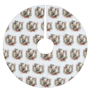 Cairn Terrier Kerstkrans Festieve Pup Kerstboom Rok