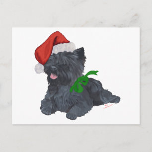Cairn Terrier Kerstmis Feestdagenkaart