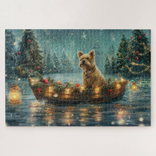 Cairn Terrier Kerstmis Feestelijke Reis Legpuzzel