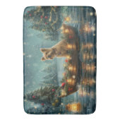 Cairn Terrier Kerstvakantie Badmat (Voorkant Verticaal)