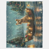 Cairn Terrier Kerstvakantie Fleece Deken (Voorkant)