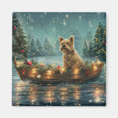 Cairn Terrier Kerstvakantie Magneet (Voorkant)