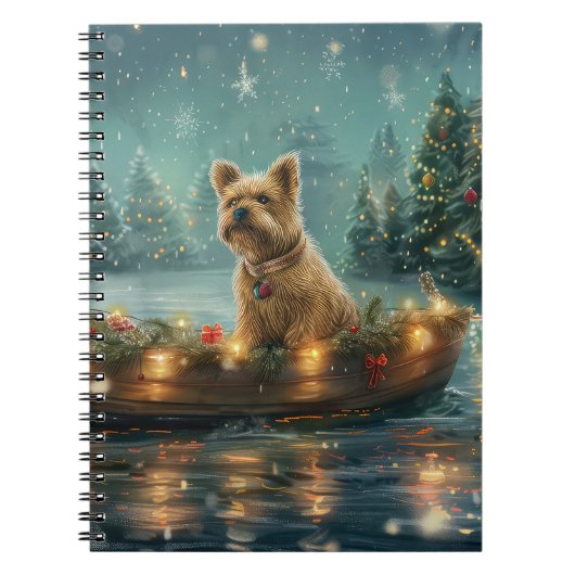 Cairn Terrier Kerstvakantie Notitieboek (Voorkant)