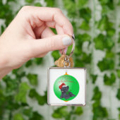 Cairn Terrier Kerstversiering Sleutelhanger (Hand)