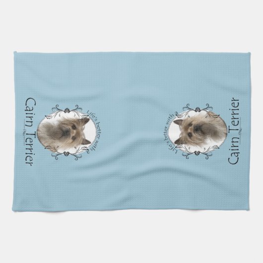 Cairn Terrier Kitchen Towel Theedoek (Horizontaal)