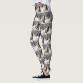 Cairn Terrier Laat het sneeuwen Kerstmis Leggings (Links)