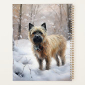 Cairn Terrier Laat het sneeuwen Kerstmis Planner (Achterkant)