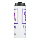 Cairn Terrier Leuke Hond Silhouet PPY&B Thermosbeker (Voorkant)