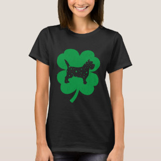 Cairn Terrier Lover Irish Shamrock Leaf St Patric T-shirt
