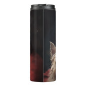 Cairn Terrier met Sinterklaas Feestelijke Kerstmis Thermosbeker (Achterkant)