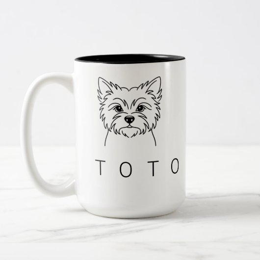 Cairn Terrier | Mug personnalisé 15oz Heritage (Gauche)
