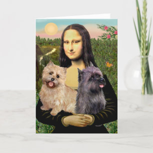 Cairn Terrier Paar - Mona Lisa Kaart
