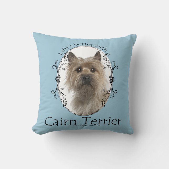 Cairn Terrier Pillow Kussen (Voorkant)