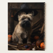 Cairn Terrier pompoenen Halloween eng Planner (Achterkant)