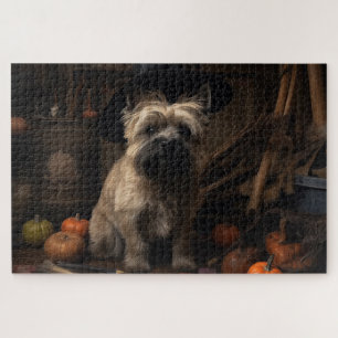 Cairn Terrier Pompoenen Halloween Griezelen Legpuzzel