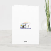 Cairn Terrier portant une carte de voeux de Noël (Dos)