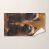 Cairn Terrier Puppy Herfst Delight Pompoen Bad Handdoek (Handdoek)