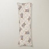 Cairn Terrier Puppy Schilderen Schattigee Originel Lichaamskussen (Voorkant Verticaal)