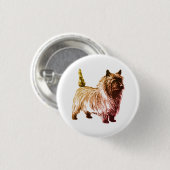 Cairn Terrier Ronde Button 3,2 Cm (Voorkant /achterkant)