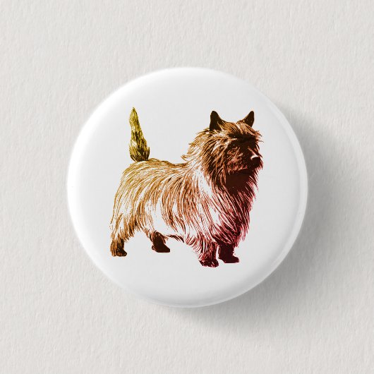 Cairn Terrier Ronde Button 3,2 Cm (Voorkant)