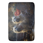 Cairn Terrier Snowy Sleigh Kerst Decor Badmat (Voorkant Verticaal)