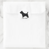 Cairn Terrier-Sticker Ronde Sticker (Tas)