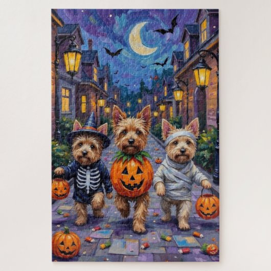 Cairn Terrier Trick-or-Treating Halloween kostuums Legpuzzel (Verticaal)