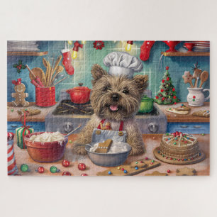 Cairn Terrier Vakantie Bakken: Feestelijke Kerstmi Legpuzzel