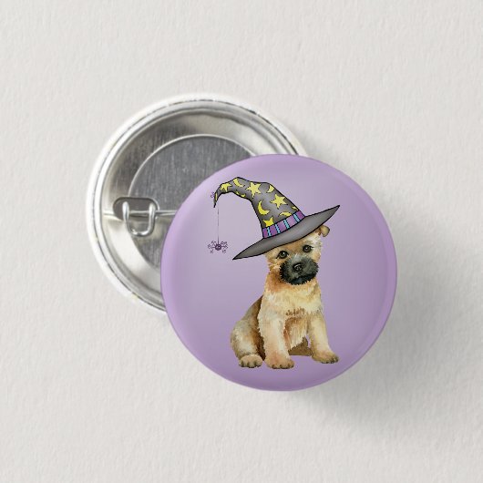 Cairn Terrier Witch Button (Voorkant /achterkant)
