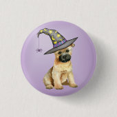 Cairn Terrier Witch Button (Voorkant)