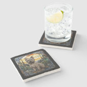 Cairne Terrier Stone Onderzetter (Zijkant)