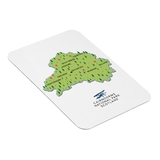 Cairngorms National Park map Magneet (Rechterzijde)