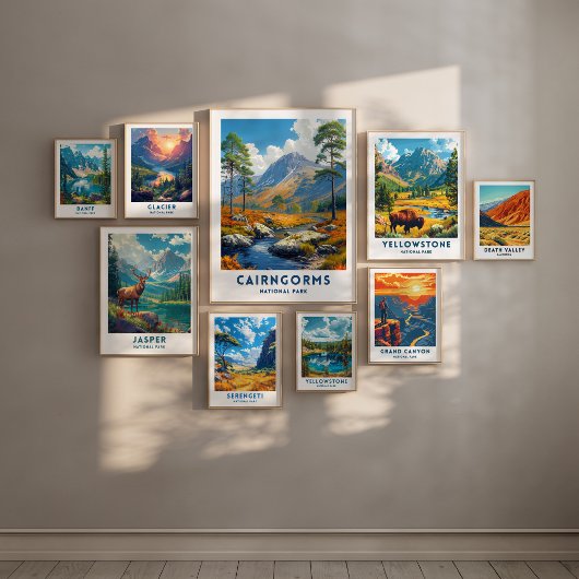 Cairngorms National Park Poster Scotland Wall Art